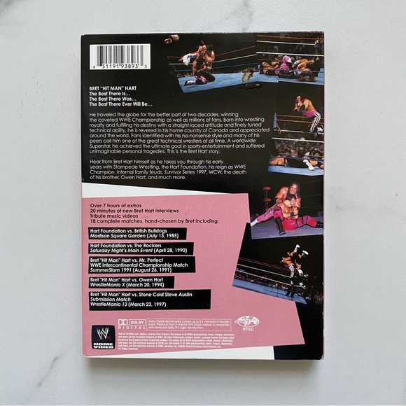 The Bret Hart Story Hit Man WWE Wrestling Biography Documentary DVD Collectors - Picture 3 of 5